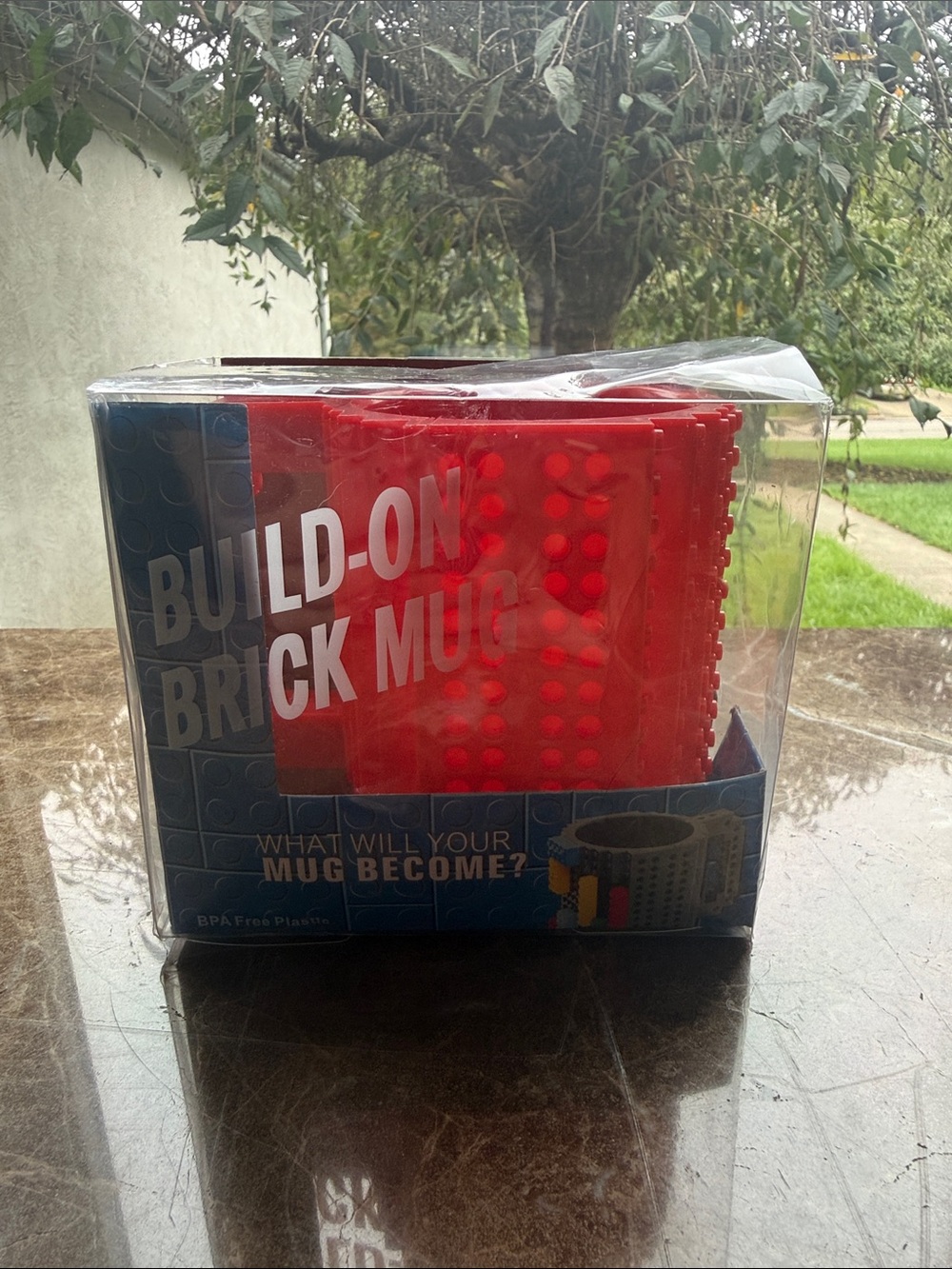 Build-On Brick Mug – Red Stackable Coffee Cup